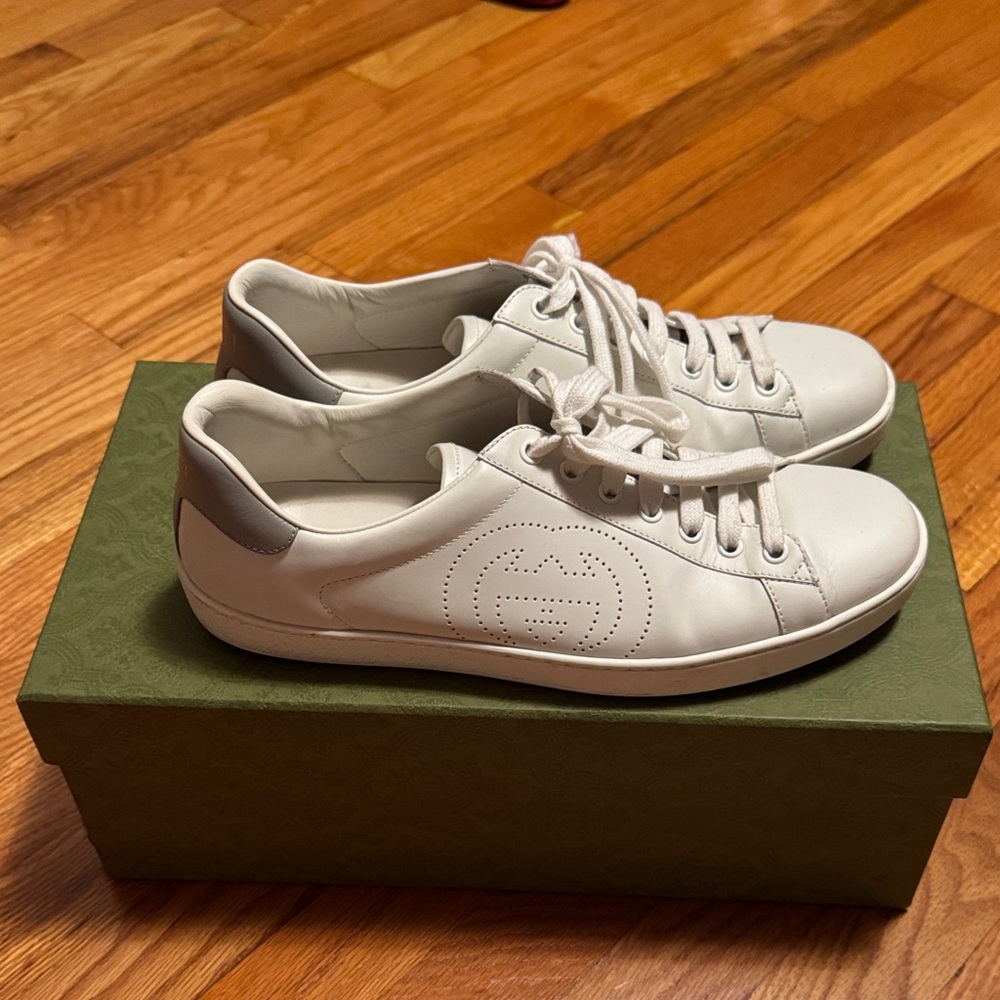 Gucci Ace white leather sneakers